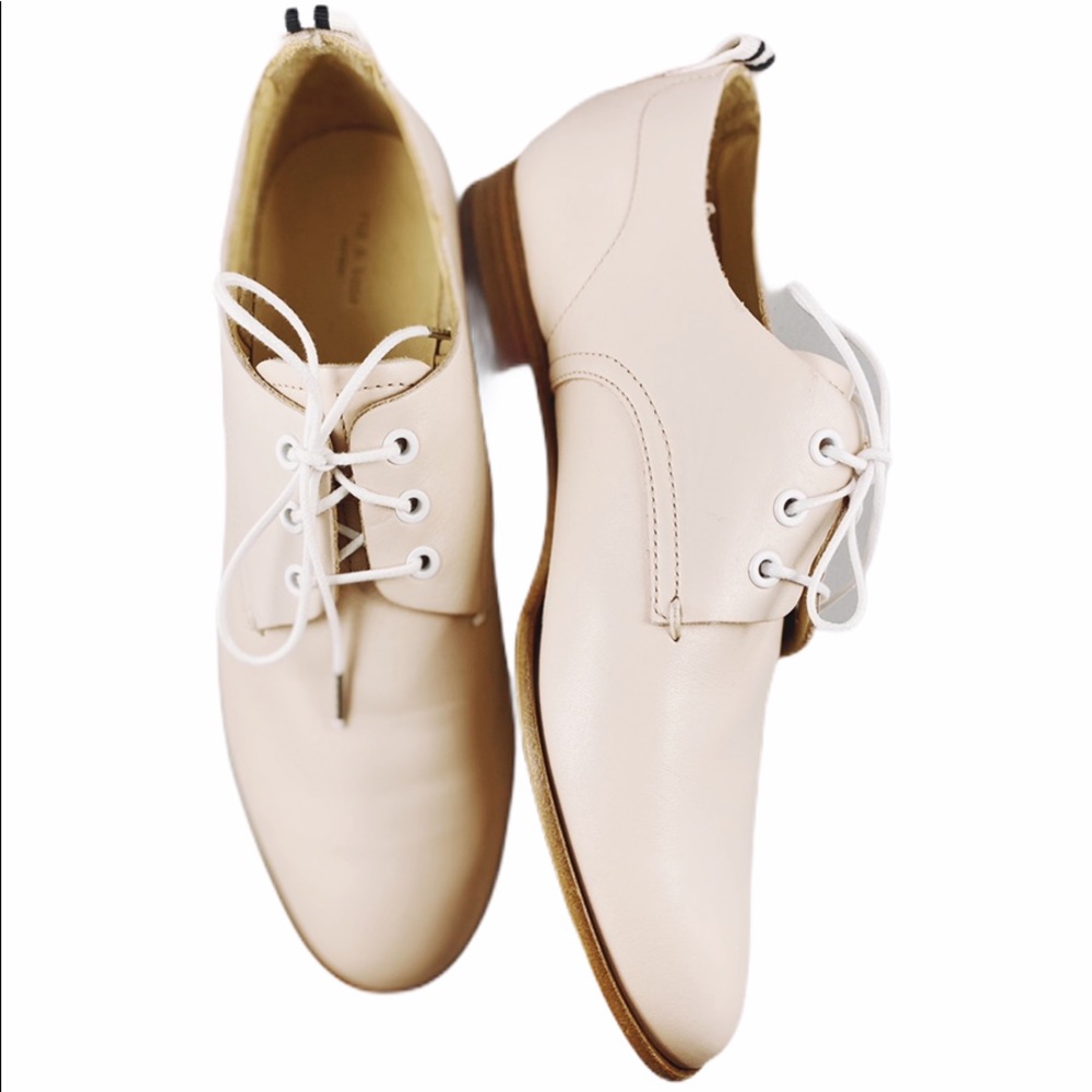 NIB✨RAG & BONE Audrey Leather Oxford Pink Shoe 8.5